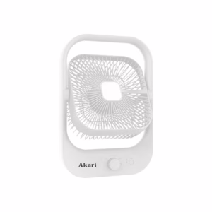 Akari 8" Rechargeable Square Fan with LED (ARF-8018)